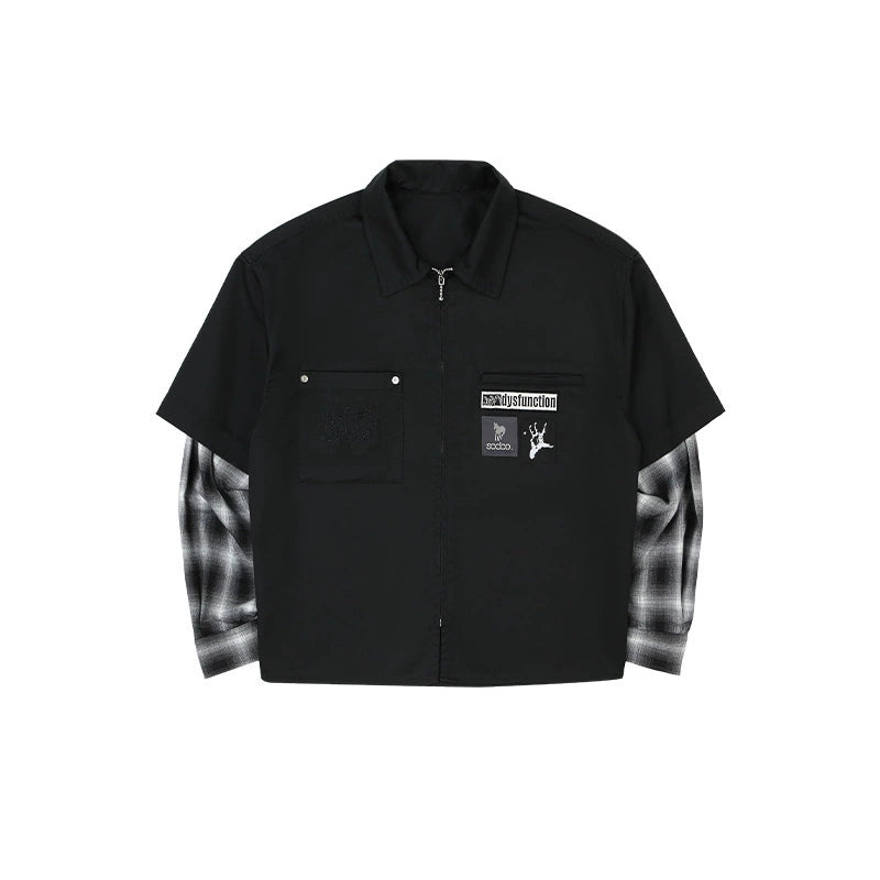 SOD Co. Patched Layered Work Shirt | Face 3 Face