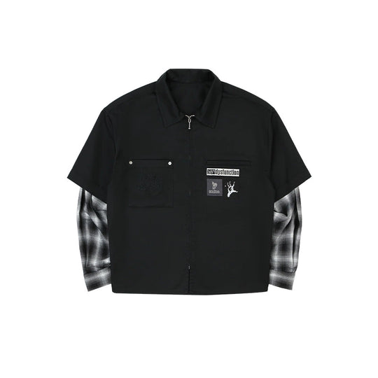 SOD Co. Patched Layered Work Shirt | Face 3 Face