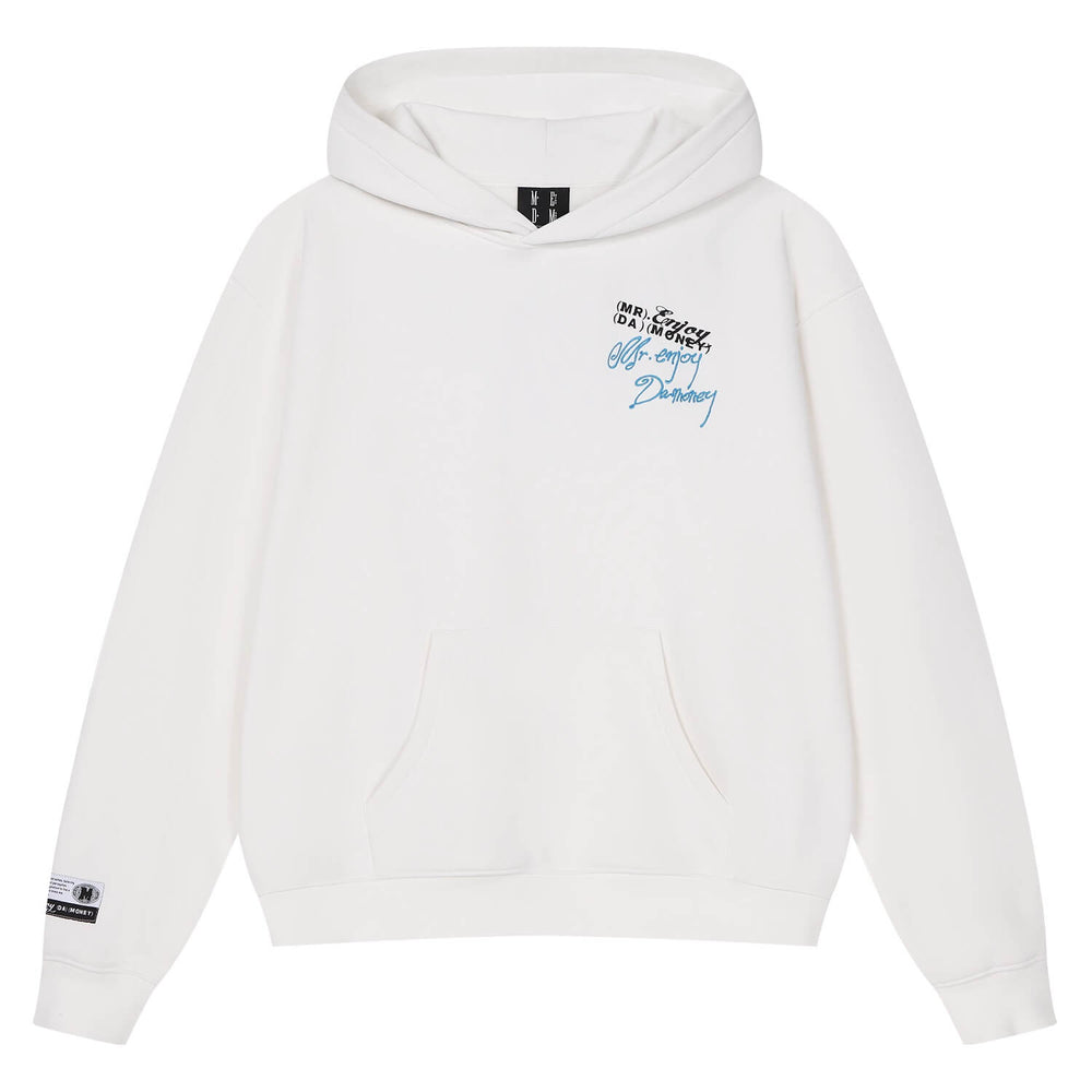 MEDM Handwritten Logo Print Hoodie | Face 3 Face