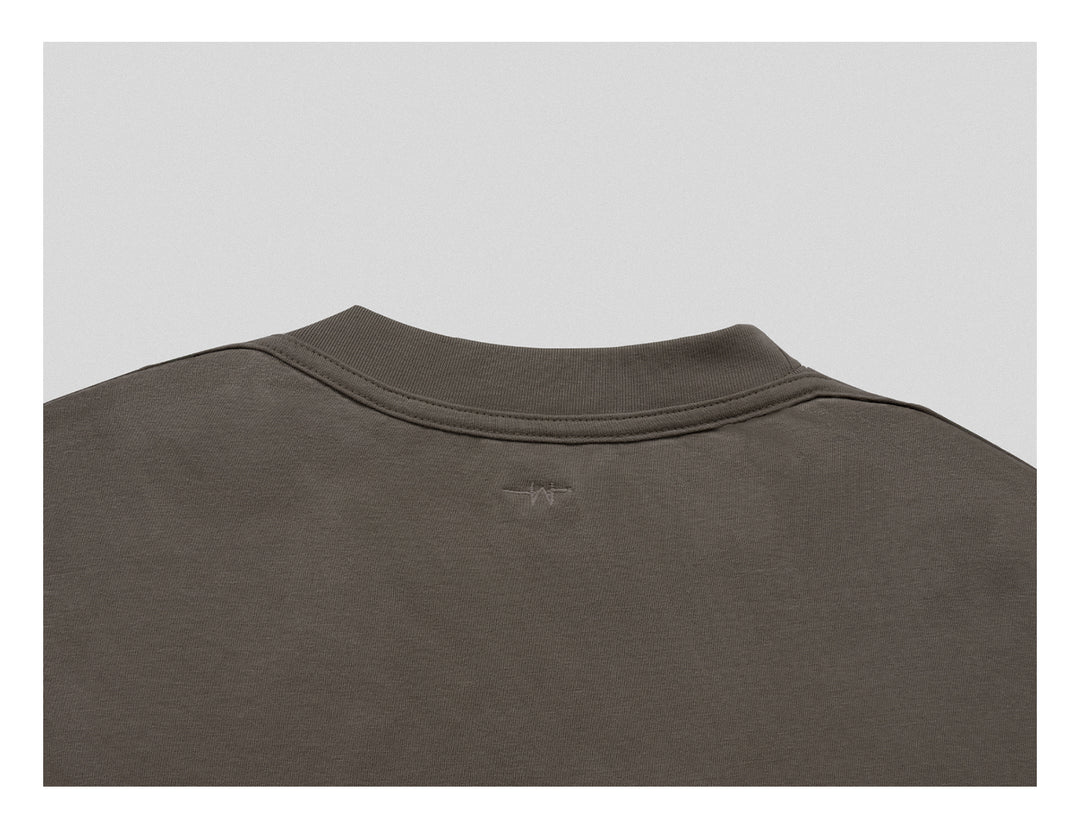 UNDERWATER Brown Sand-Washed Basic Faded Tee | Face 3 Face