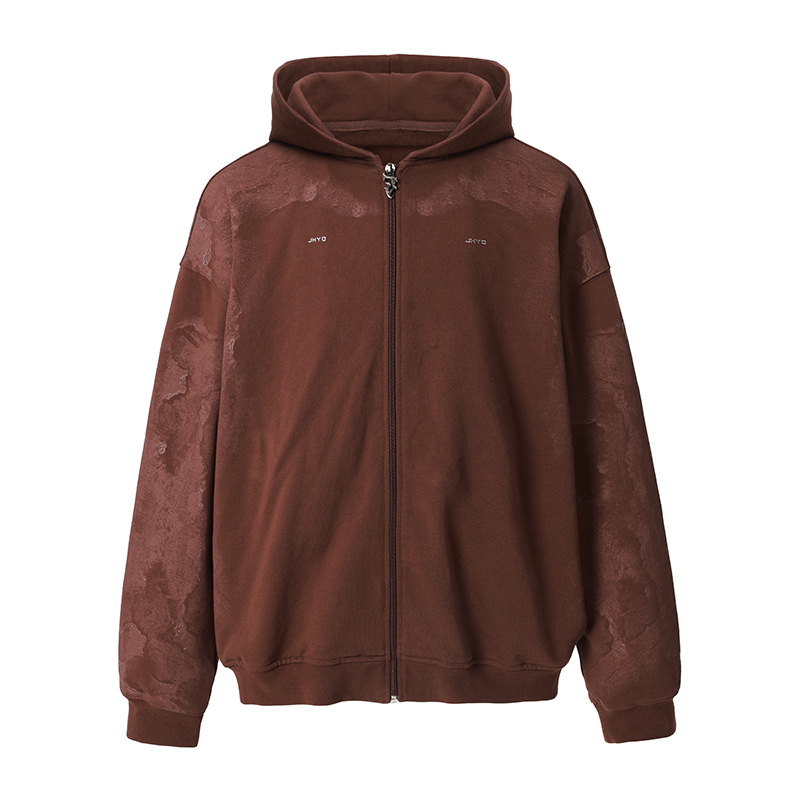 JHYQ Technology Pulp Printed Zipper Hoodie