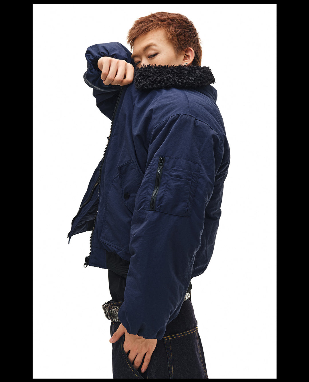 NOVACAM Fur Collar MA-1 Bomber Jacket | Face 3 Face