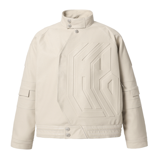 JHYQ Steel Print Motorcycle Jacket