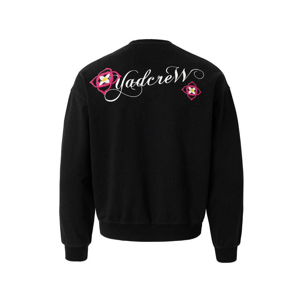 YADcrew Ethnic Puzzle Pattern Sweatshirt | Face 3 Face