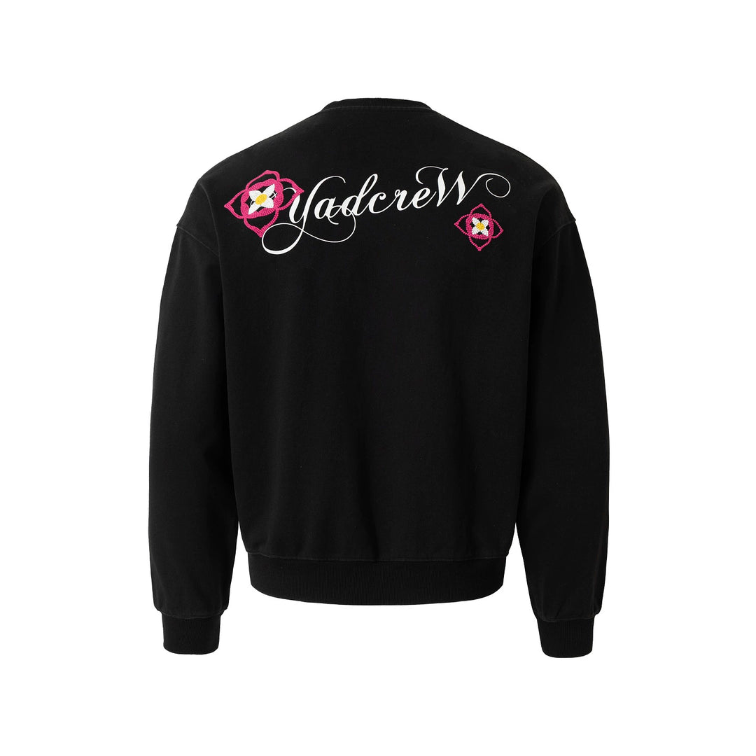 YADcrew Ethnic Puzzle Pattern Sweatshirt | Face 3 Face