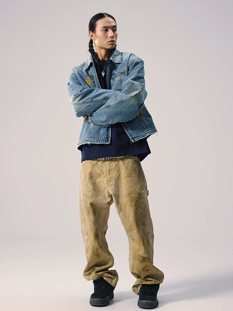 Remedy Washed Splash Ink Work Painter Pants | Face 3 Face