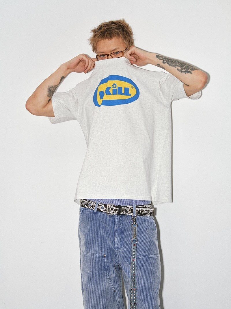 NOVACAM Creative Logo Print Short Sleeve Tee | Face 3 Face