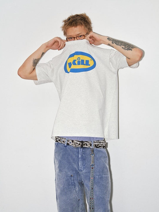 NOVACAM Creative Logo Print Short Sleeve Tee | Face 3 Face
