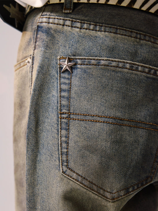 Remedy Washed Star Studs Jeans | Face 3 Face