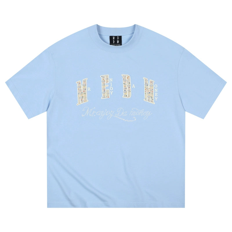 MEDM Pearl Lace Patch Embroidery Tee | Face 3 Face
