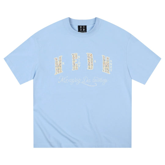 MEDM Pearl Lace Patch Embroidery Tee | Face 3 Face