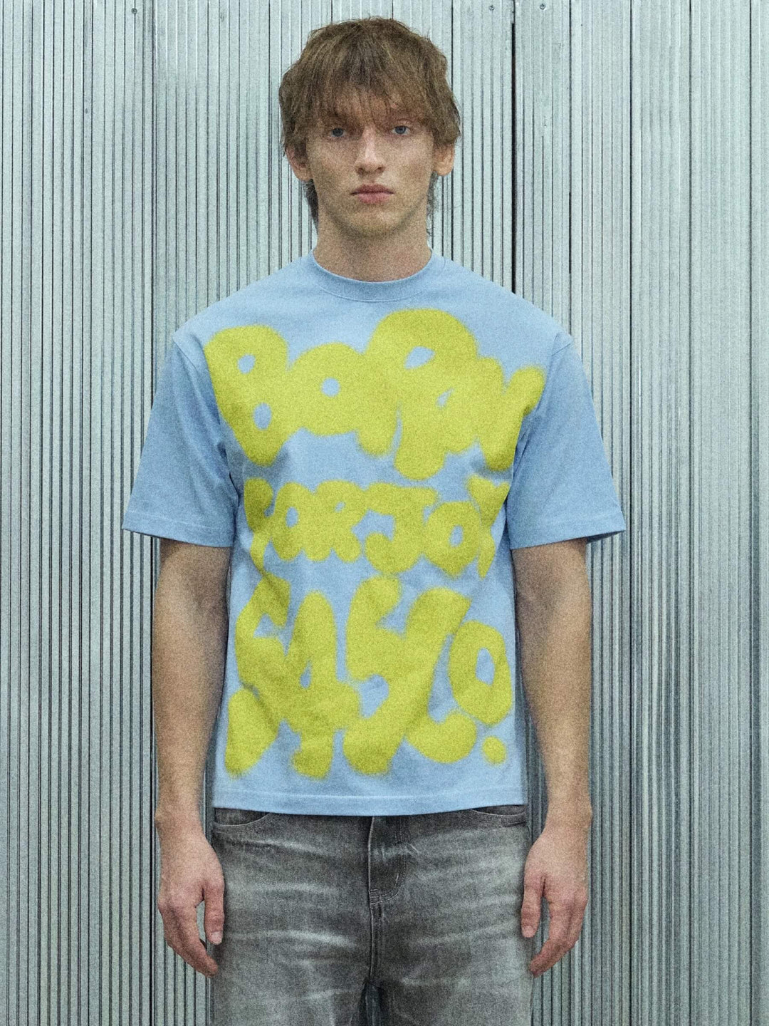 S45 Graffiti Letter Print Short Sleeve Tee | Face 3 Face