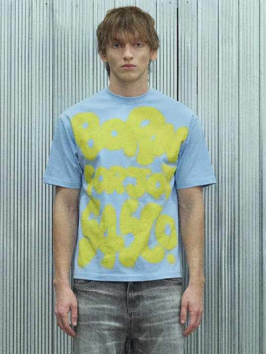 S45 Graffiti Letter Print Short Sleeve Tee | Face 3 Face