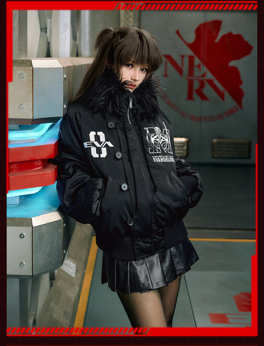 MEDM x EVA Unit-00 Famous Scene Bomber Down Jacket | Face 3 Face