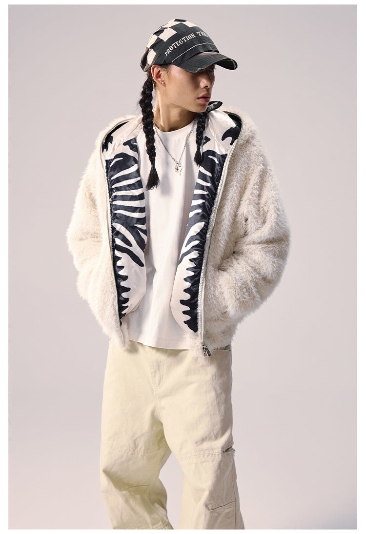 Remedy Faux Fur Mohawk Hooded Jacket | Face 3 Face