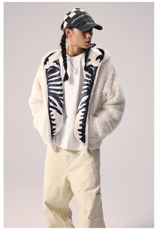 Remedy Faux Fur Mohawk Hooded Jacket | Face 3 Face