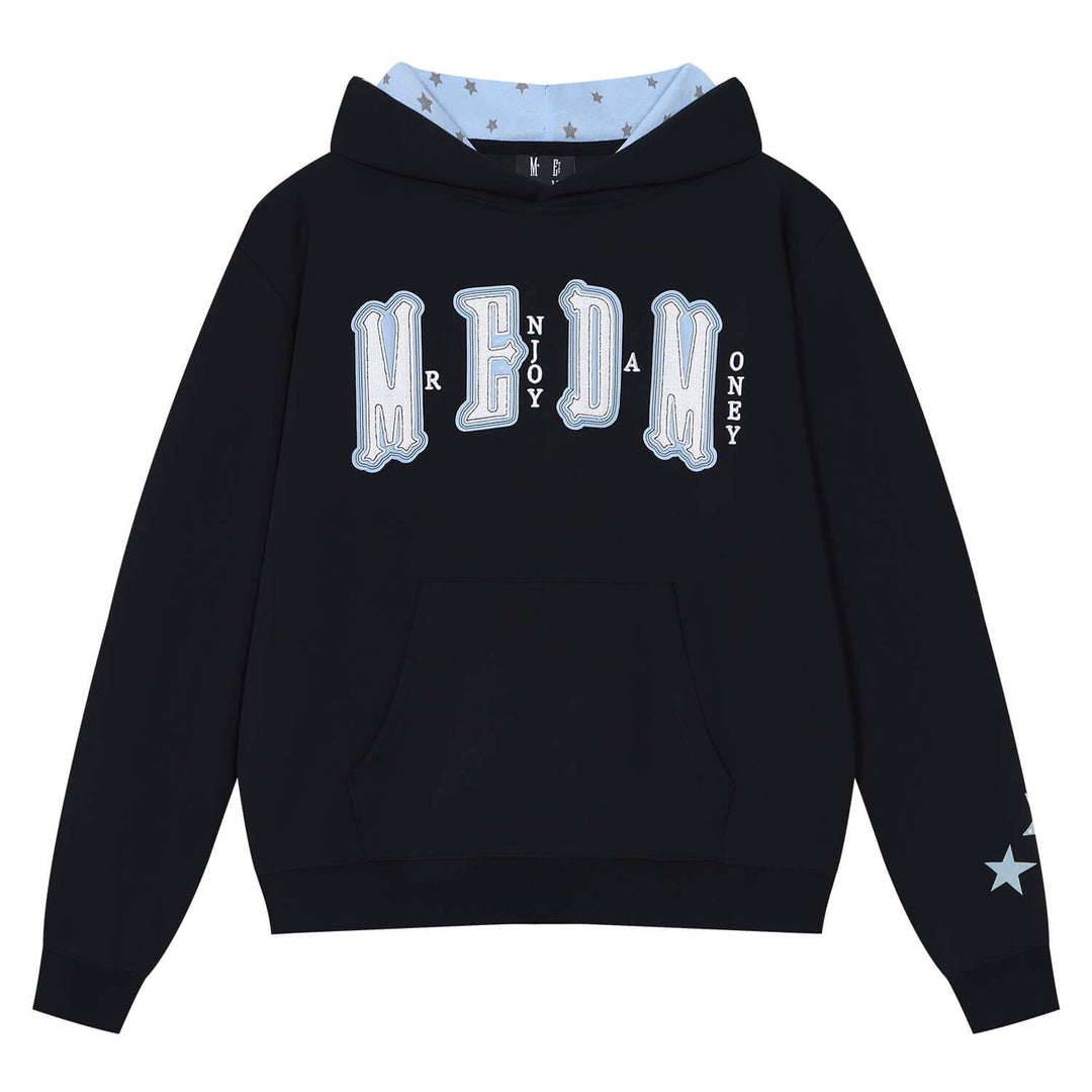 MEDM Star Hood Lining Logo Patch Hoodie | Face 3 Face