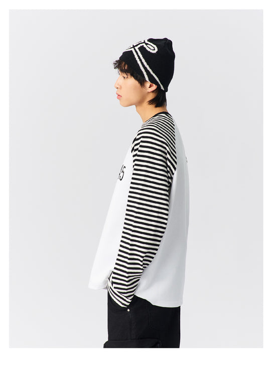 S45 Striped Raglan Sleeve Long-Sleeve Tee | Face 3 Face