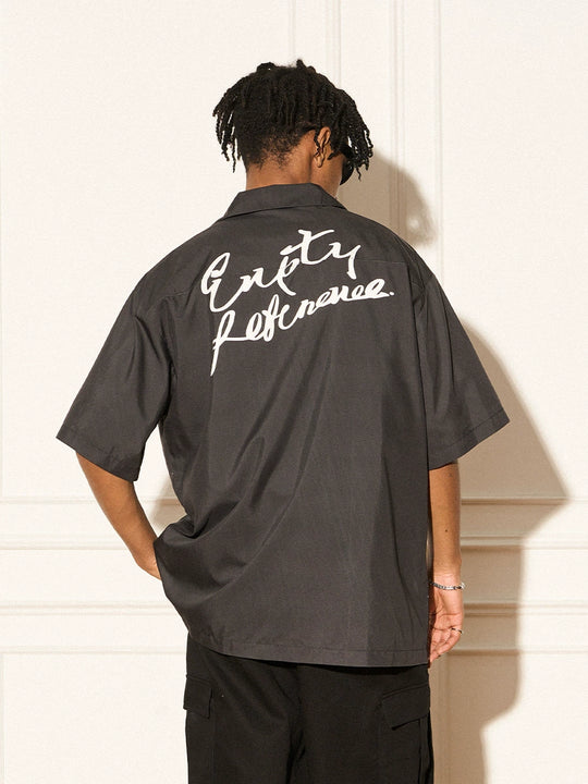 EMPTY REFERENCE Rottweiler Dog Print Short Sleeve Shirt