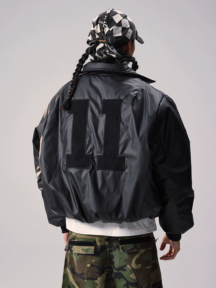 Remedy Number Patch Embroidered MA-1 Bomber Jacket | Face 3 Face