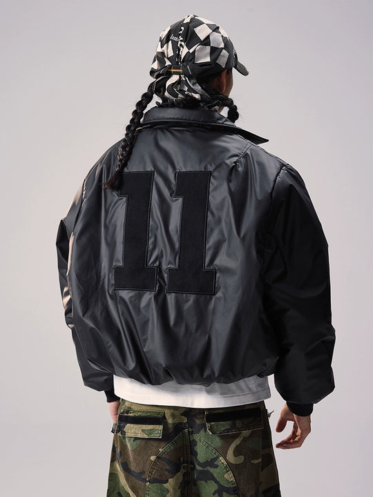 Remedy Number Patch Embroidered MA-1 Bomber Jacket | Face 3 Face
