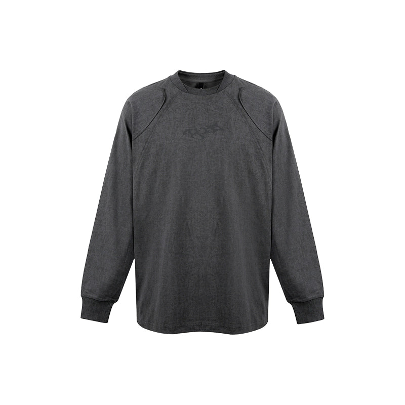 1807 Wax Print Patchwork Long Sleeve Tee | Face 3 Face