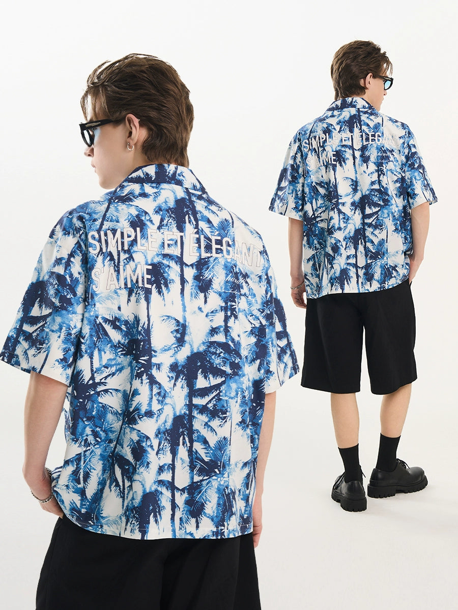 Harsh and Cruel Palm Shadow Cuban Shirt