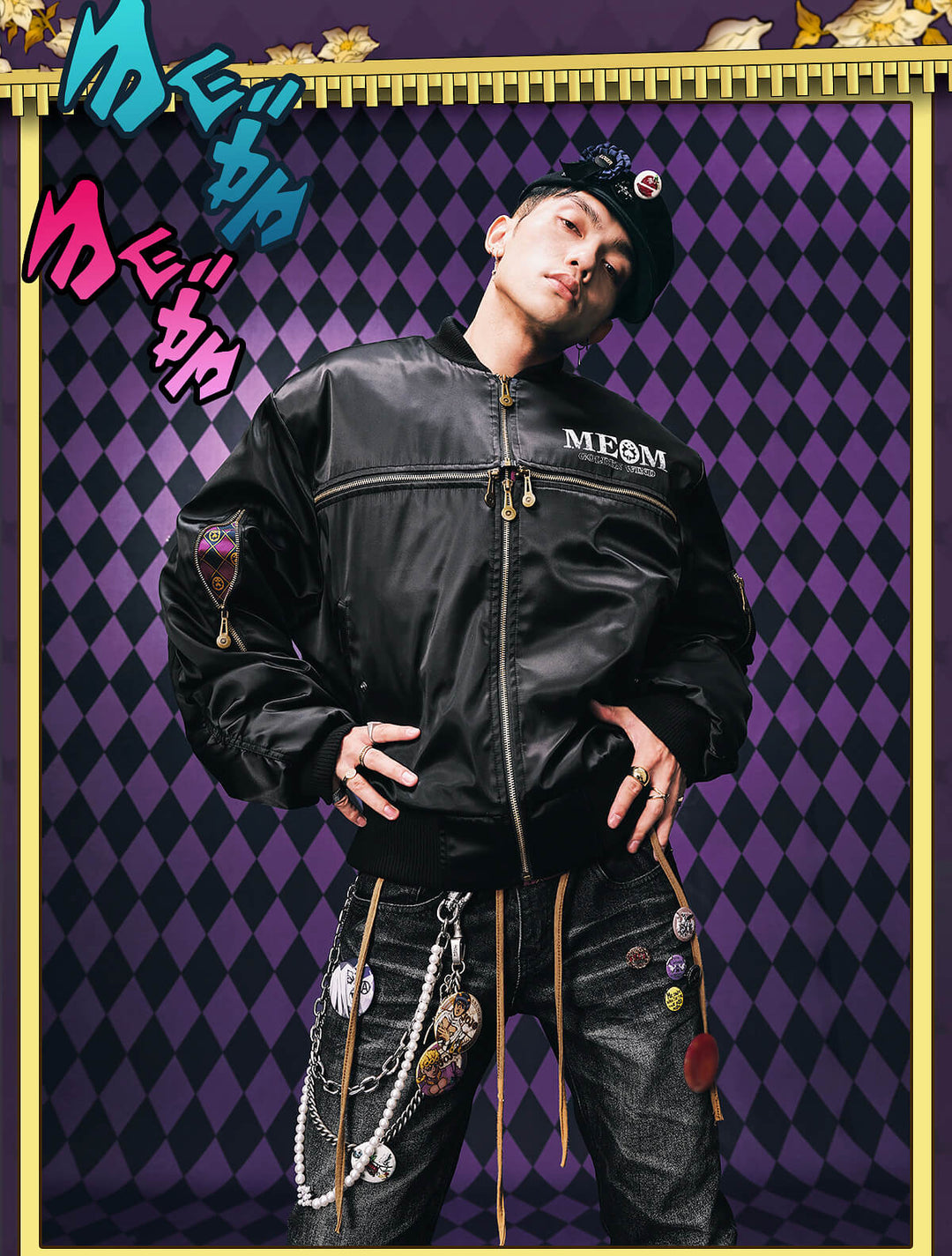 MEDM × JOJO Multi Zip Bomber Jacket | Face 3 Face