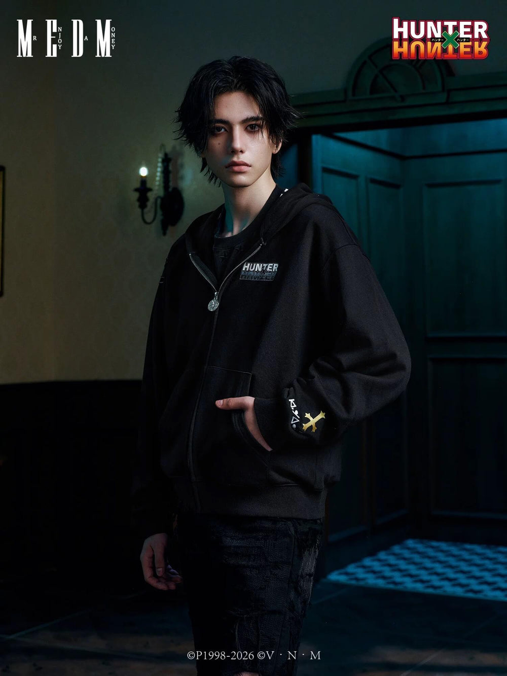 MEDM × HUNTER×HUNTER Phantom Troupe Spider Patch Zip Up Hoodie | Face 3 Face