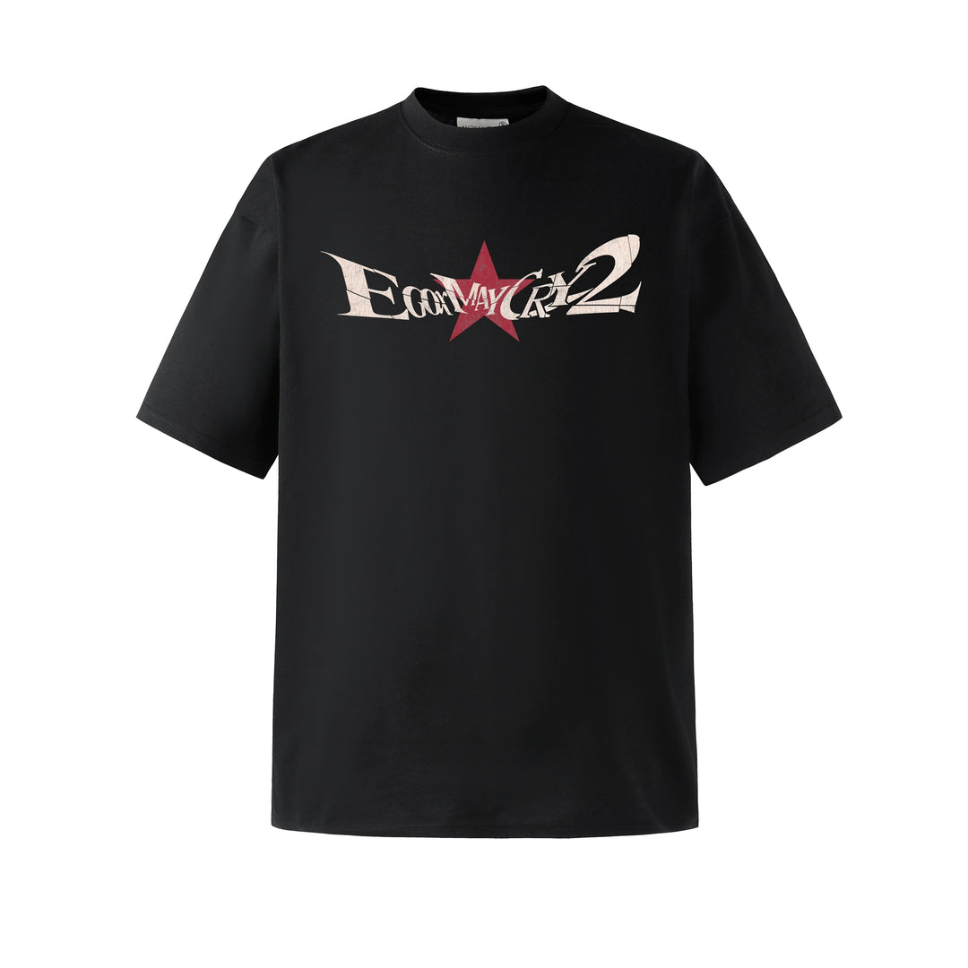 NOVACAM Vintage Letters Star Camouflage Tee | Face 3 Face