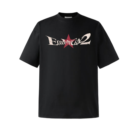 NOVACAM Vintage Letters Star Camouflage Tee | Face 3 Face