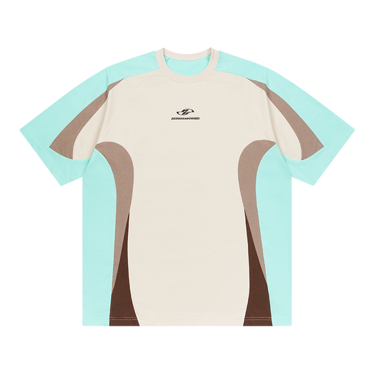 Harsh and Cruel Contrast Color Stitching Logo Tee