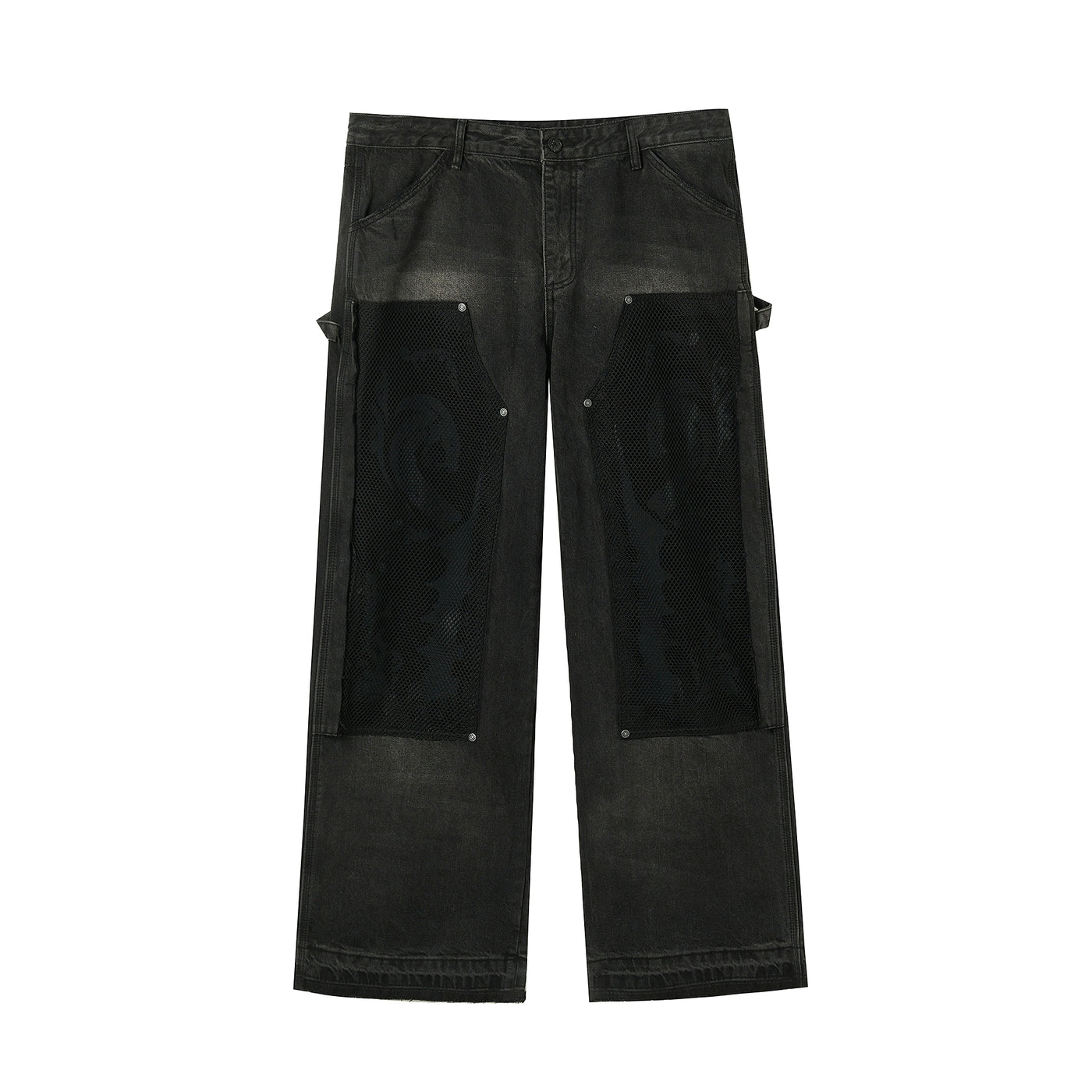 JHYQ Mesh Stitching Double Knee Jeans | Face 3 Face