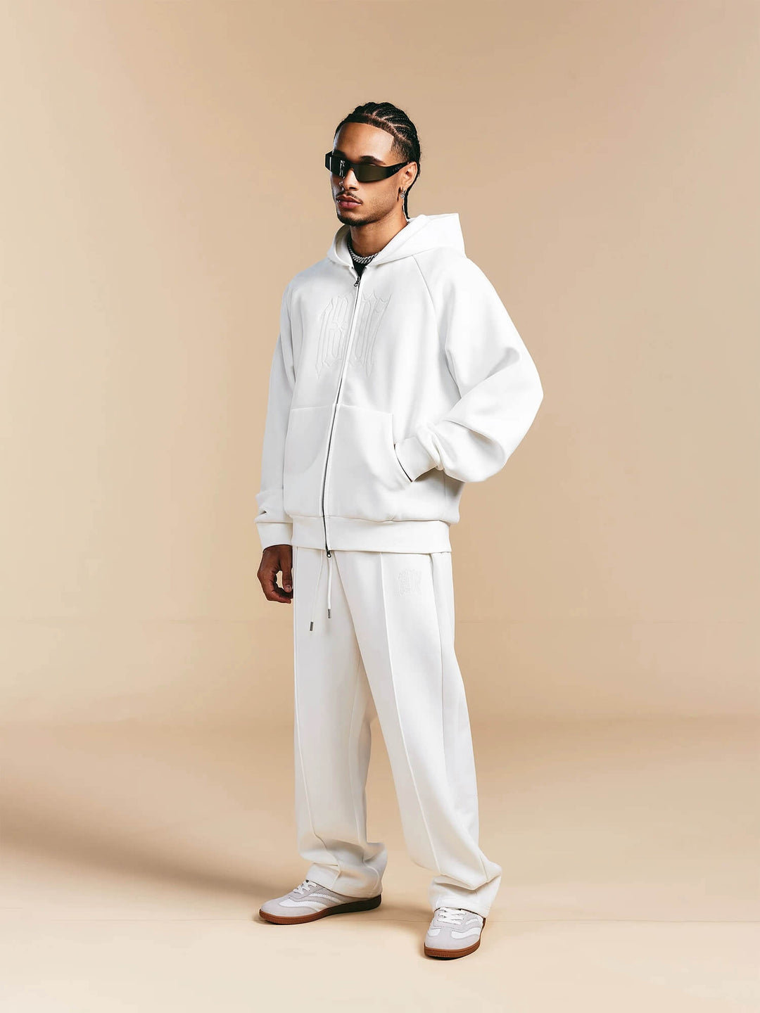 1807 Chain Stitched Logo Zip Up Hoodie | Face 3 Face