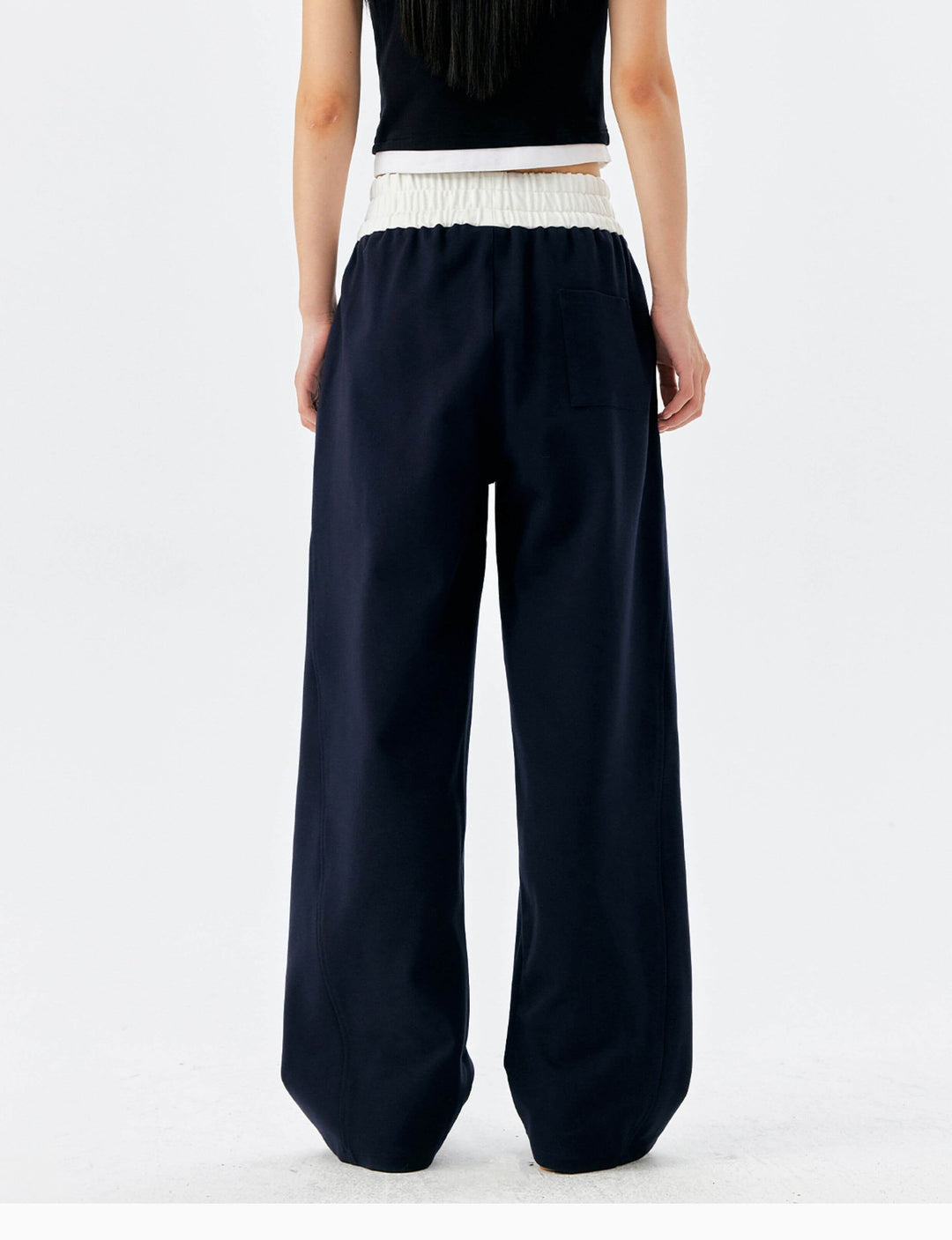 MEDM Color Block Waistband Sweatpants | Face 3 Face