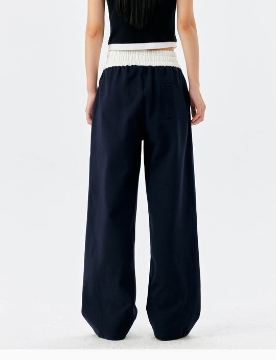 MEDM Color Block Waistband Sweatpants | Face 3 Face