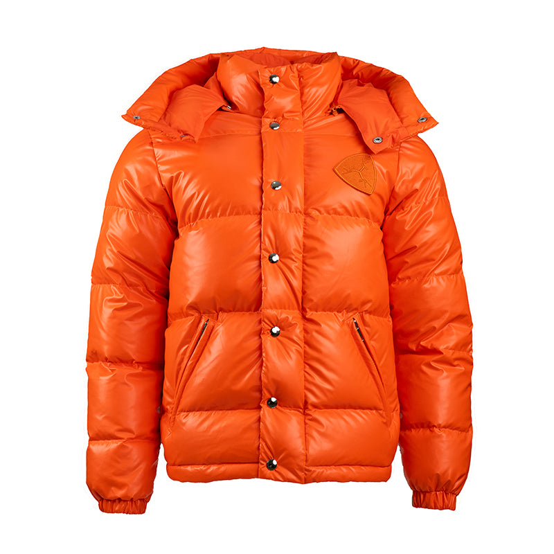 TGFCLUB Removable Hood Glossy Slim Down Jacket | Face 3 Face