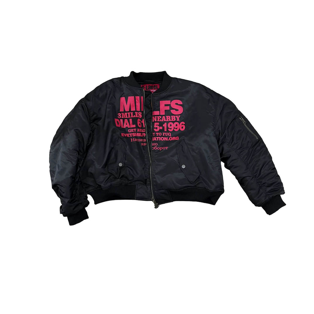 EVETS Black MA-1 Bomber Jacket | Face 3 Face