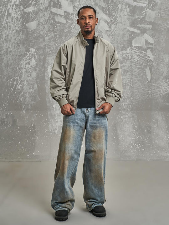 F3F Select Retro Stand Collar Harrington jacket | Face 3 Face