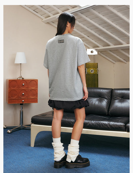 MEDM Patch Embroidered Pearl Tee | Face 3 Face