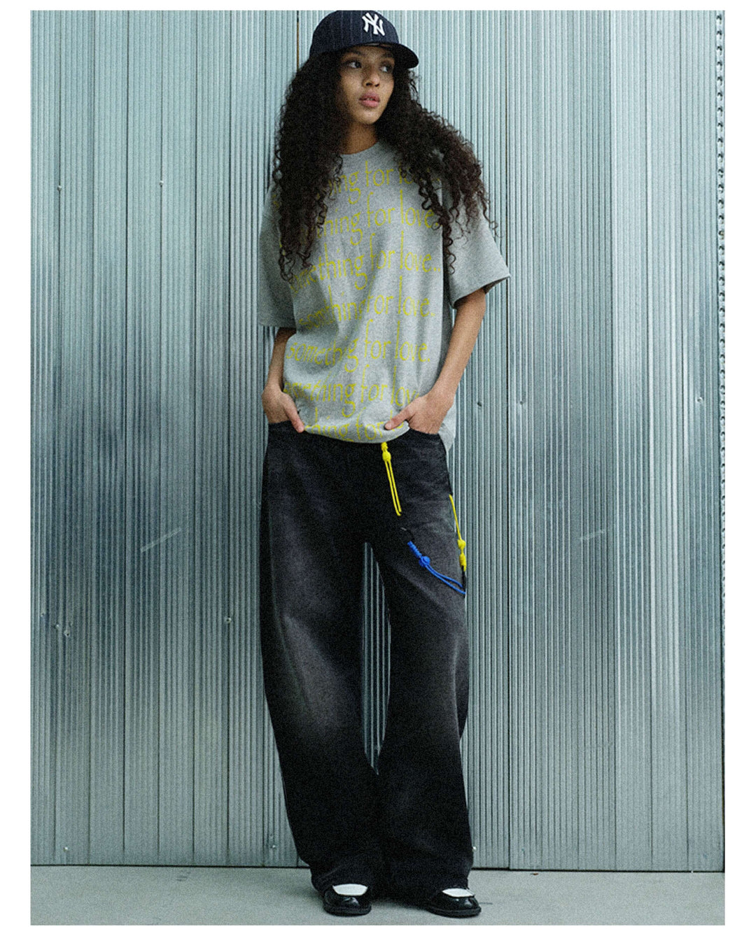 S45 Vintage Whisker Wash Distressed Slub Denim Jeans