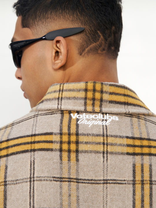 VOTE Plaid Tweed Jacket
