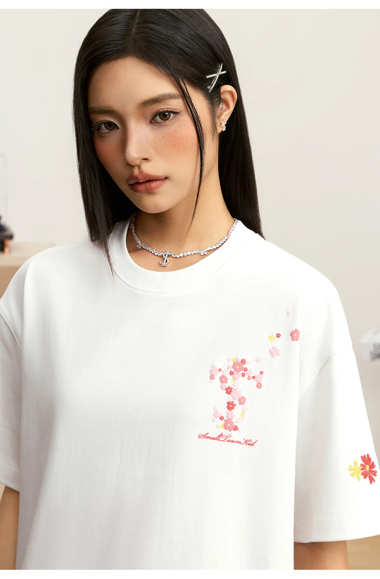 Small Town Kid Daisy Flower Logo Tee | Face 3 Face
