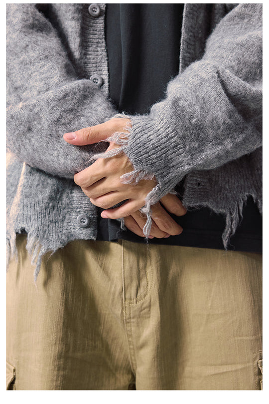 Remedy Distressed Knit Cardigan | Face 3 Face