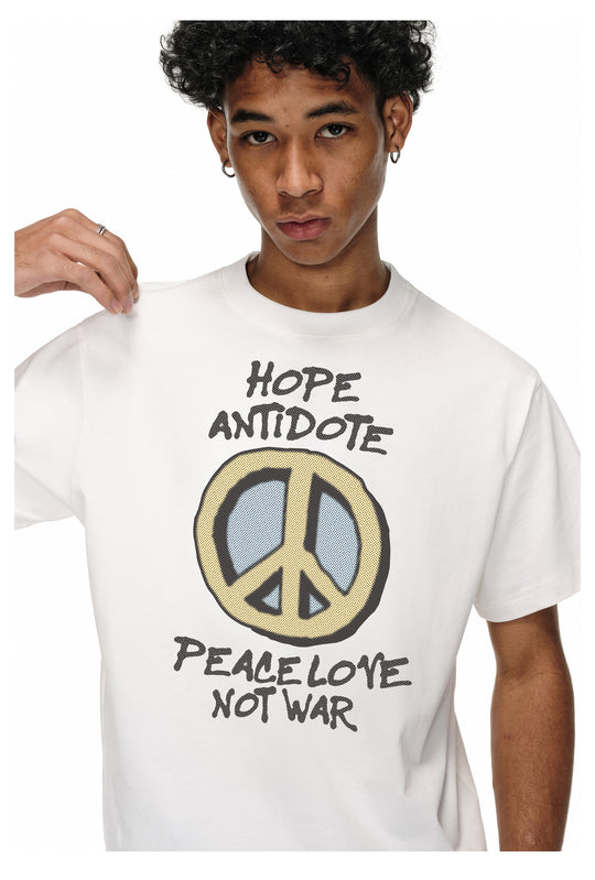 ANTIDOTE Hand-Painted Peace Symbol Tee | Face 3 Face