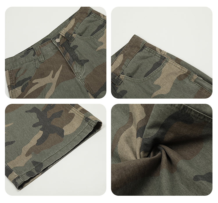 F3F Select Camouflage Work Baggy Jeans | Face 3 Face