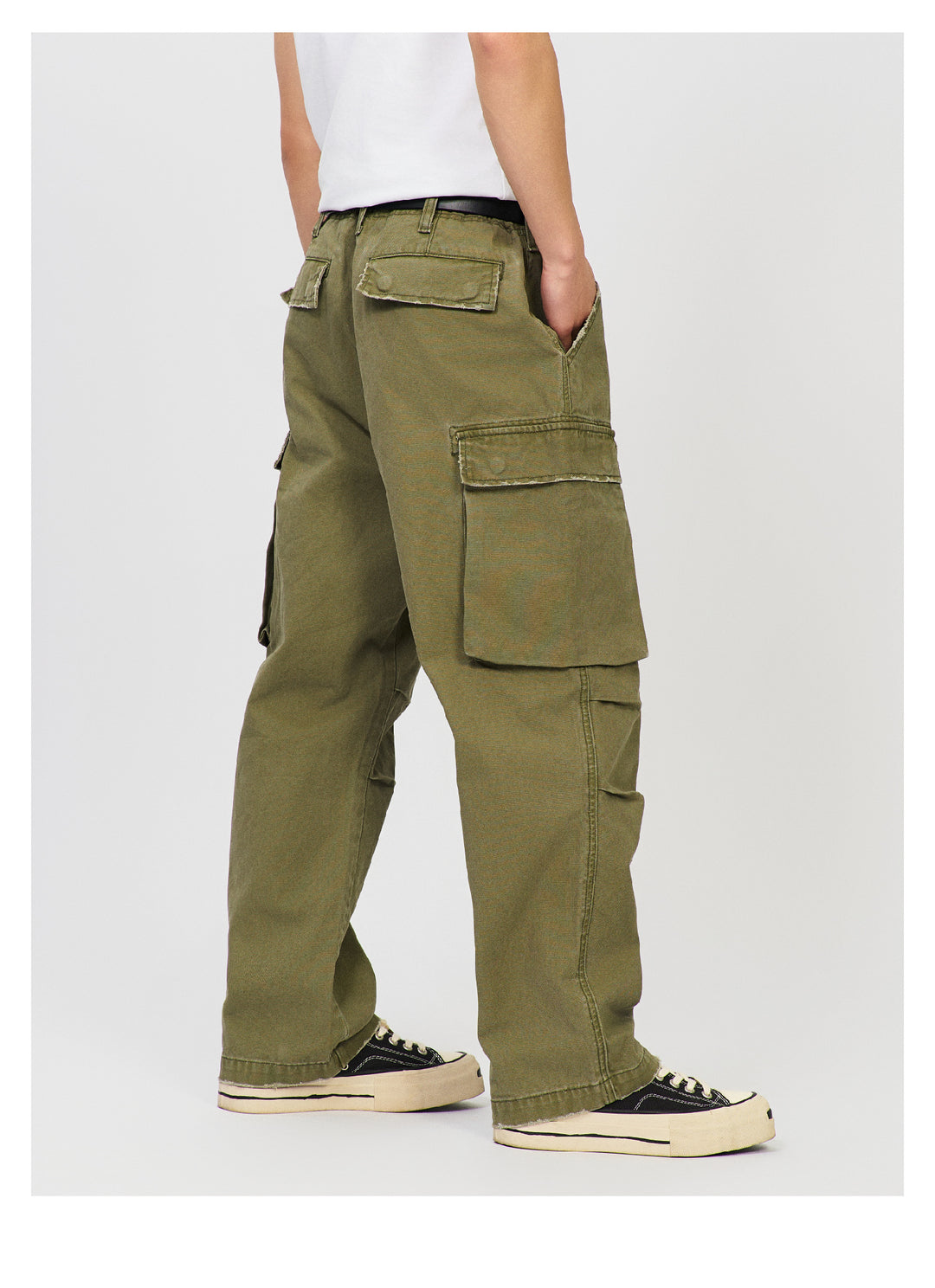 S45 Distressed Utility Cargo Pants | Face 3 Face