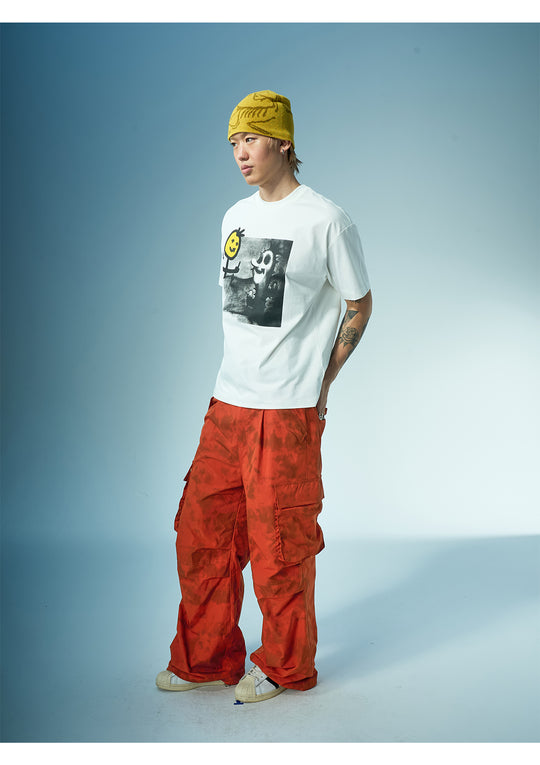 EVILKNIGHT(EK) Tie-Dye 3D Pocket Work Cargo Pants | Face 3 Face