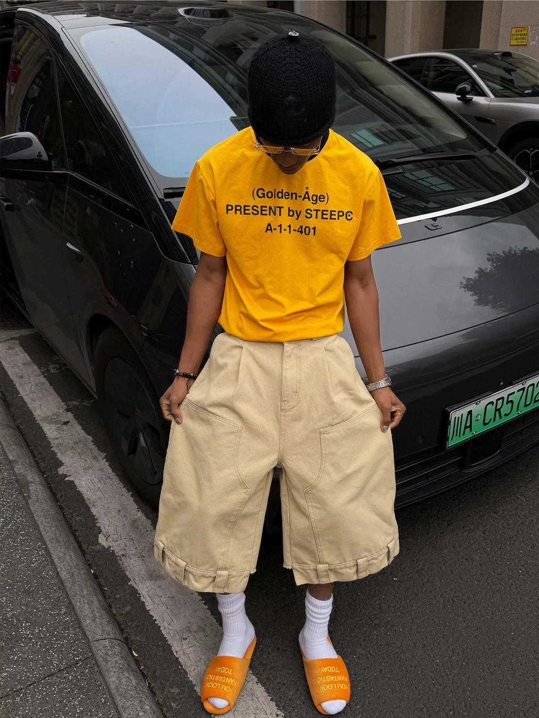 STEEPC Double Knee Carpenter Baggy Shorts | Face 3 Face