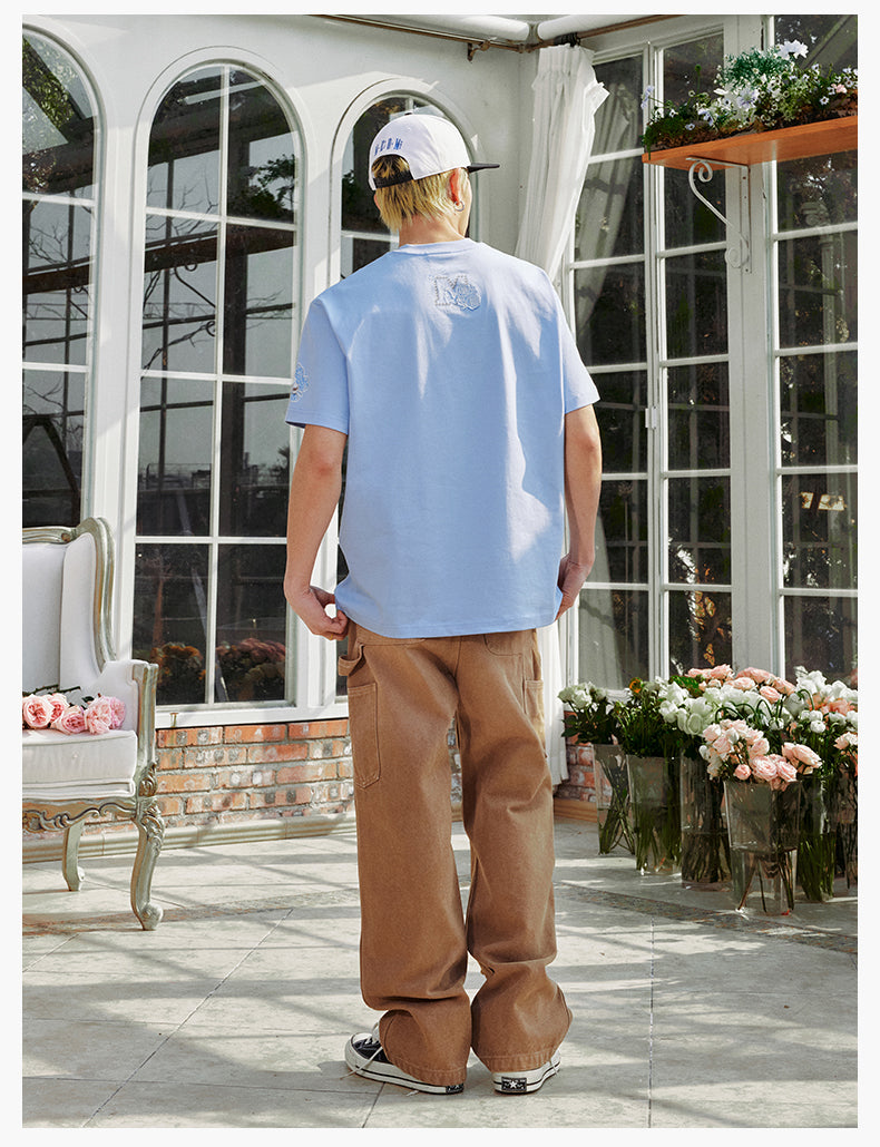 MEDM Lace Floral Rose Pearl Print Tee | Face 3 Face